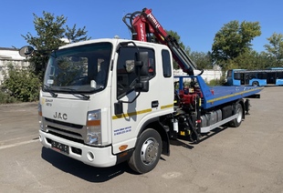 JAC N90 ЭВАКУАТОР СО СДВИЖНОЙ ПЛАТФОРМОЙ КМУ NR 811T 2S (4т)